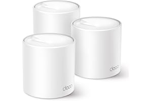 TP-Link Deco WiFi 6 Mesh AX3000Mbps Deco X50(3-Pack), Système WiFi 6 pour Toute la Maison, Couverture de 550㎡, Installation Facile, Contrôle Parental, Compatible avec Toutes Les Box Fibre