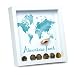 Produktbild Treehouse Premium Products 3D-Bilderrahmen Spardose mit 5 austauschbaren Motiven, Geschenkidee & Geldgeschenk in weiß für Hochzeit, Geburtstag, Reisen, Geburt und Träume