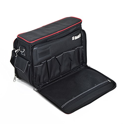 Homcom® Werkzeugtasche Werkzeugkoffer Wergzeug Tasche mit Schultergurt - 7
