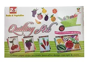 JOY STORIES Quilling Art & Craft Kit for Kids, Hobby Quilling Based Creative Toy and Activity Set? with Quilling Sheets, Shaping Tool, Role Paper Rule for Boys and Girls Above 5 Years (Large)