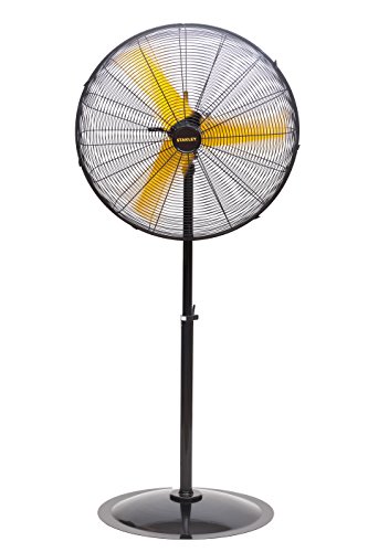 Stanley Hochgeschwindigkeitsventilator aus Metall, 3 Rotorblätter aus Stahl, porzellanbeschichtetes Schutzgitter, 3 Geschwindigkeitsstufen, 1 Stück, ST-30P-DDF-E