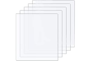 DARENYI 5 Pcs Acrylic Sheet Clear Plastic Sheet 2mm Transparent Acrylic for Drawing, Printing, Craft DIY, Picture Frame etc(25 x 20cm)