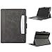 Produktbild WALNEW Vertikale Flip Hülle für for Microsoft Surface Go, Multi-Sichtwinkel Langlebiges Tasche Schutzhülle aus Kunstleder Etui Cover Case mit elastische Band für Surface Go (10 Zoll) Tablet-PC,Grau