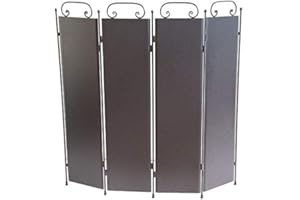 CRUCCOLINI Protector de Calor de Hierro Forjado para Chimenea y Estufas de pellets o leña