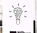 Produktbild Zxfcczxf 3D Idee Lampe Zitat Dekoration Wandaufkleber Kinderzimmer Klassenzimmer Aufkleber Raumdekoration Wohnzimmer Wohnaccessoires Diy Dekoration 55 * 95 Cm