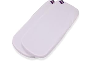 TititNins® - Pack 2ud.Sabana Bajera Capazo para Bugaboo Fox 5 | Funda Colchón Protector Cuco Carrito Bebe | Pique Blanco | 100% Algodón Certificado Oeko-Tex® Organic Cotton