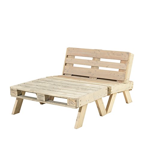 Preisvergleich Produktbild PLUS DK Paletten-Loungemöbel-Set groß unbehandelt