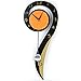 Produktbild Lonve Nordischen Stil Wanduhr, Pastoralismus Postmodern Style Fragezeichen Modellierung Wanduhr Wohnzimmer Stumm Pendeluhr mit Hintergrundbild, 26 * 60 cm, Ohne Batterien