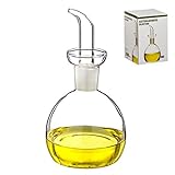 Medidas: 10x10x21 cm Dcasa - Aceitera de cristal antigoteo 500 ml en caja