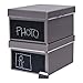 Produktbild Bigso 386222109 2xEmelie DVD-Box, Archivbox, Aufbewahrungsbox, mit Kreidetafel, 2-er Set, 28,5 x 21,5 x 15 cm, grau 7330061386229, OFFICE