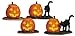 Produktbild Lemax Spooky Town Lighted Pumpkin and Black Cats Set of 4 # 04470 by Lemax