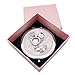 Produktbild Lirener Kosmetikspiegel Taschenspiegel Ultra Dünn Handspiegel Tragbarer Schminkspiegel Klappbar Reise Spiegel, Praktisch Faltbare Spiegel Reisespiegel Badspiegel,Zwölf Konstellationen, 7x7cm