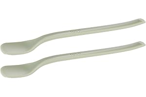 Difrax LOVI – Premières cuillères d’alimentation bébé, 2 pcs – Vert – Ergonomiques, faciles à tenir et parfaites pour débuter les aliments solides en toute sécurité