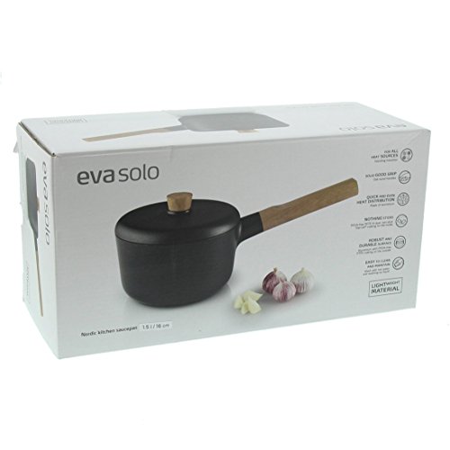 Eva Solo 280216 Kasserolle, Topf, Aluminium/Eichenholz, Induktionsgeeignet, 1.5 Liter Fassungsvermögen, Nordic Kitchen, Schwarz - 7