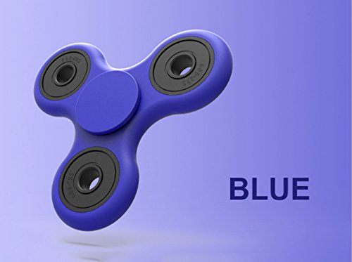 Tri Fidget Hand Spinner Toy,Stress Reducer Ultra Durable High Speed Bearing Fidget Finger Toy Can Continue to Rotate for 1-3 minutes - Perfect for ADD / ADHD / Anxiety / Autism And Stress Relief Adult Children,Office Desk Gadget (blue)