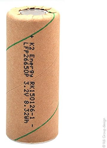 K2 Energy - Lithium Iron Phosphate battery IFR-26650 LiFePO4 HD 3.2V 2600mAh - Battery