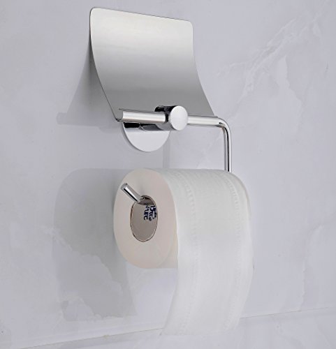 Wangel Toilettenpapierhalter ohne Bohren, Patentierter Kleber + Selbstklebender 3M-Kleber, Edelstahl, Poliertes Finish - 2