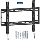Eono Essentials Fixed TV Wall Bracket, Ultra Slim TV Wall Mount for Most 26-55 inch LED, LCD OLED and Plasma TVs with VESA 75×75-400x400mm up to 45.5kg, Super Strong TV Bracket incl. Fischer Anchors