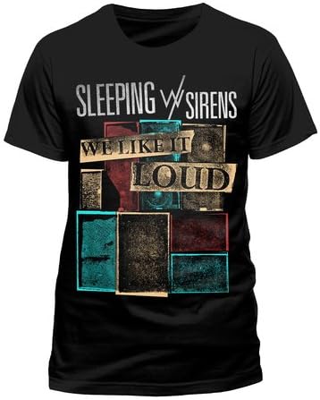 Official T Shirt Sleeping With Sirens STACK We Like It Loud XL