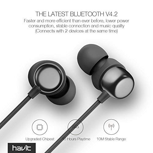 Cuffie bluetooth Microfono Incorporato HAVIT Auricolari Bluetooth  Auricolare Cuffie Bluetooth Senza Fili Sport Wireless Impermeabile IPX5 a  Prova di Sudore I39,Nero urban-earth.co.uk