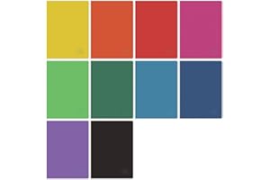 Herlitz Zeszyt szkolny A5 w kratkę 80 kartek Przedmiotowy | Miękka okładka | Brulion Notatnik Szkicownik | Do pisania Kaligrafii Szkoła Studia Praca Ucznia | Rainbow Classic Collection