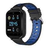 SSeir Bluetooth 4G-Smart-Uhr, WiFi-Uhr Sport-Herzfrequenz-Monitor Fitness-Tracker SIM-Karte Wasserdichte Remote-Kamera für die meisten Arten von Smartphones,B