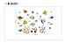 DecoBay Fish Bathroom Stickers/Childrens Room Wall Stickers - Adhesive Removable Wall Stickers Bathroom Wall Stickers