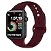 Produktbild AK kompatibel mit für Apple Watch Armband 42mm 38mm 44mm 40mm, Weiche Silikon Sport Ersatz Armbänder kompatibel mit für iWatch Series 4, Series 3, Series 2, Series 1 (02 Weinrot, 38/40mm S/M)