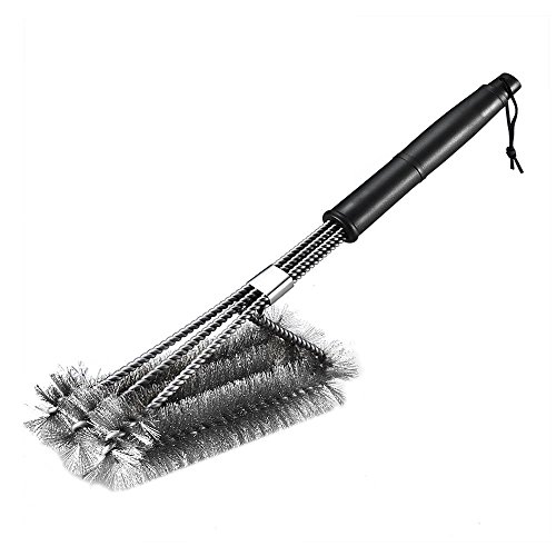Xintop BBQ Grillbürste, 3 in 1 Edelstahl Bürsten, 118 Inches Barbecue Grill Reinigungsbürste