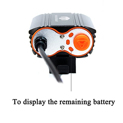 Super LED Nachladbare Wasserdichte Fahrradlicht Fahrradlampe Fahrradbeleuchtung Fahrrad Scheinwerfer Vorne Lampe Berg Straße Kamping Reise mit Batterie & Ladegerät - 5