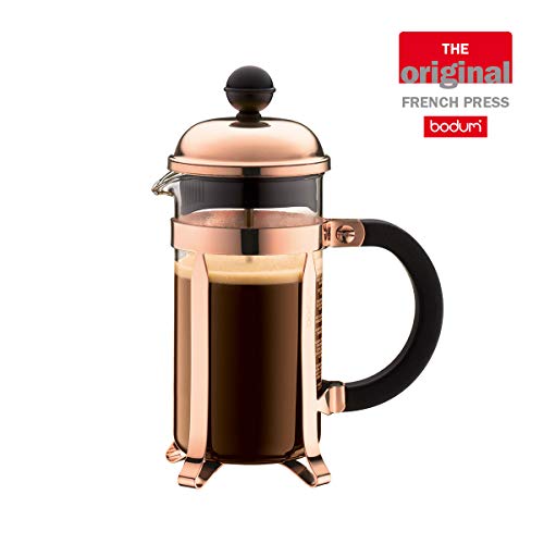 BODUM - 1923-18 - CHAMBORD - Cafetière à piston - 3 Tasses - 0,35 L,Cuivre