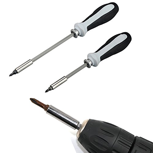 JTENG bithalter Magnetische Bohrer Bohrmaschine Verlängerung Halter 1/4 hex-shank Quick Change 6.35mm Hex Power Tools 75m 100mm 150mm 3 tlg - 2