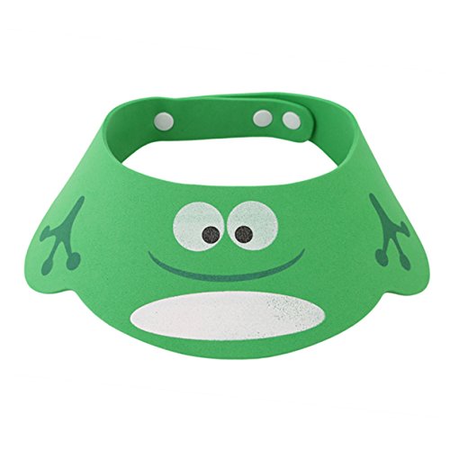 Lalang Kinder Baby Verstellbarer Shampoo Schutz Duschhaube Badekappe Ohrschutz Mütze Shampoo Schutz Shower Cap