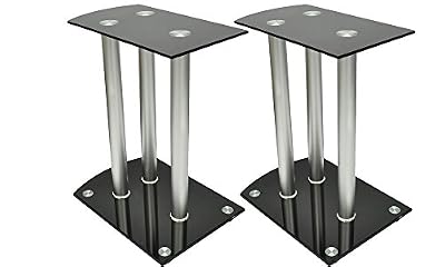 VIDAXL Lot De 2 Reposes Enceinte En Aluminium Et Verre