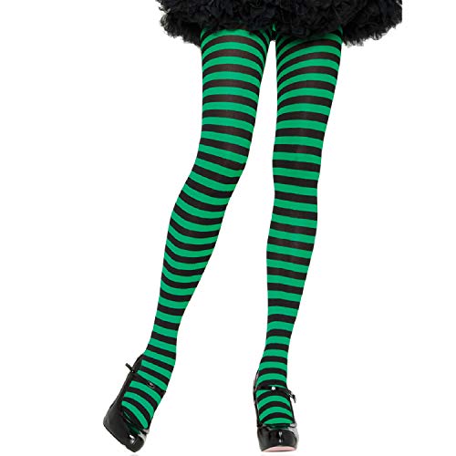 Leg Avenue- Mujer, Color negro y verde kelly, Talla Única (EUR 36-40) (710022045)