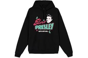 Elvis Presley Elvis Presley Blue/Black Logo Hoodie Sweatshirt à Capuche Mixte