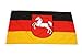 Produktbild Handycop® Flagge Fahne F92604 Niedersachsen Landesflagge mit Wappen 90 x 150 cm - wetterfeste Qualität