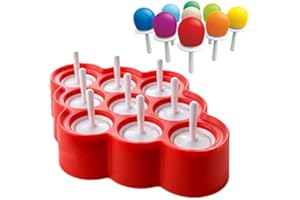 FISHSHOP Popsicle Moldes Silicona Moldes de Paletas Mini de Ice Pop sin BPA Stick Helados lolly Maker Juego de Herramientas, Herramientas de Perfecto Para Fiestas