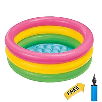 Baby Swimming Pool Kiddie Pools Kids Swimming Pool Water Pool Bath Tub Swimming Bath tub for Kids 2 Feet Bath tub for Baby Children for 0-3 Years with Pump (2 FEET BATH WITH PUMP)