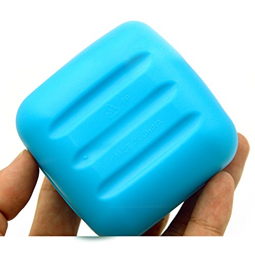 Reise Kunststoff Seife Kasten Schale Halter Container Aufbewahrungsbox mit Sperre Klein Blau - 6