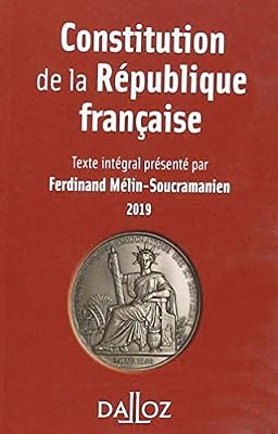 Dalloz Constitution de la République française. 2019