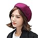 Produktbild RIRUI Barett Frau, Mode, Britischer Stil Maler Hut Wollmaterial,Purple,20 * 20 * 5cm