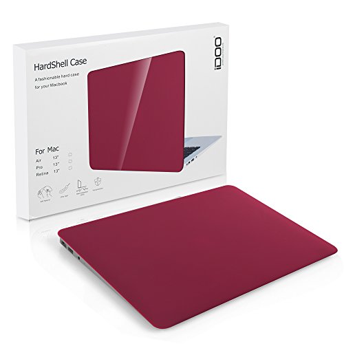 iDOO MacBook Schutzh  lle   Hard Case Cover Laptop H  lle  F  r MacBook 12 Zoll Retina  A1534  - matt  Weinrot