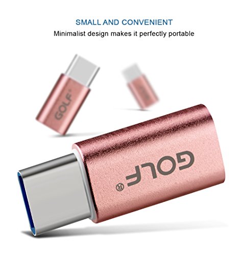 Joyshare USB-C auf Micro USB Adapter [2 in 1 Pack] verwandelt USB Type-C Input in Micro-USB – Rose Gold - 4