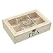 Produktbild Holz Tee -Aufbewahrungsbox Mit Fenster - 26X17X6Cm (Packung mit 2)