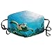 Price comparison product image Monicago Unisex Unique Mouth Mask, Face Mask, Sea Turtle Face Mask, Reuseable Polyester Face Mouth Mask Respirator for Cycling Anti-Dust for Unisex Men Women Boys