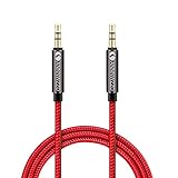 Materiale Premium: Si distingue per un cavo intrecciato in nylon e la fusione in lega di alluminio. With an 15000+ ultra-durable bend lifespan several times longer than original audio cables. You can wind it without having to worry about knots or kinks