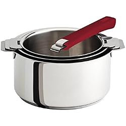 Cristel S3CMAF Serie 3 CASSEROLES Amovibles 16 A 20 CM + 1 POIGNEE Mutine Framboise