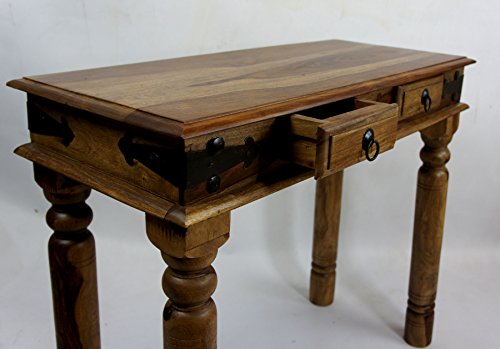 Computer Desk Sheesham Rosewood Hardwood Consol Thakat Design