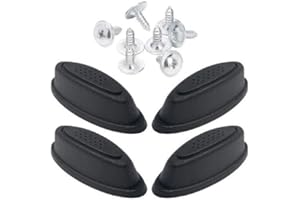 Ronyme 2×× Gepäckboden-Seitenständer-Füße, Koffer-Füße, Polster, Premium-Ersatz-Stollen-Fußpolster, Gepäckboden-Ständerständer für alle Koffer,Achterpack